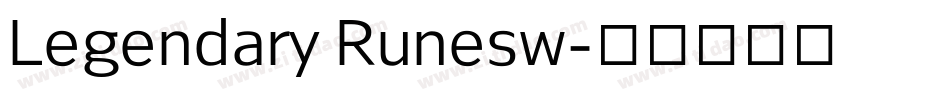 Legendary Runesw字体转换